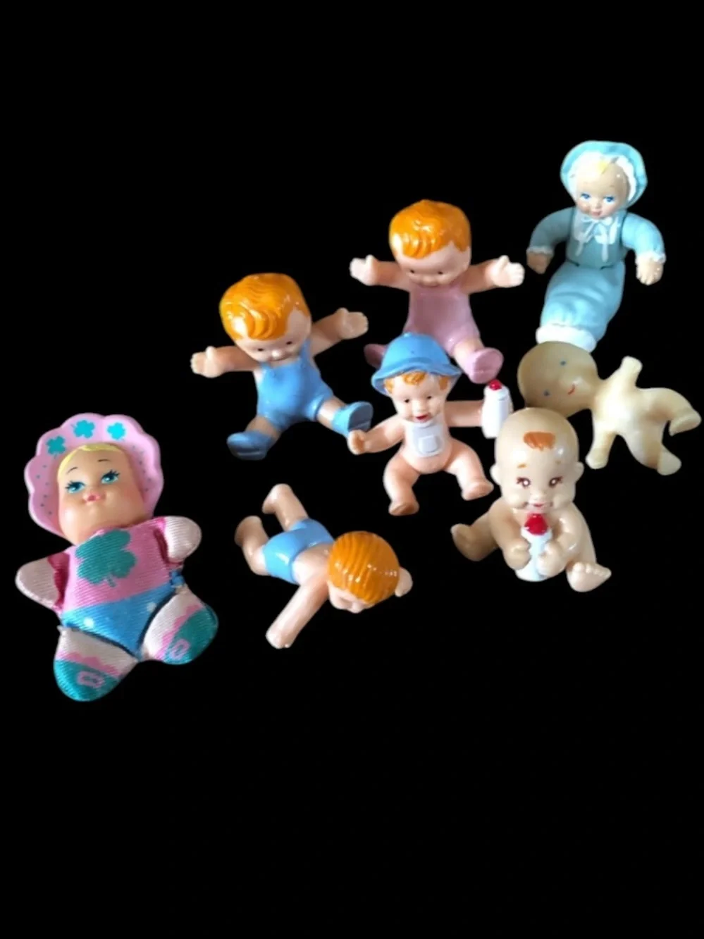 Assorted Vintage Dollhouse Babies